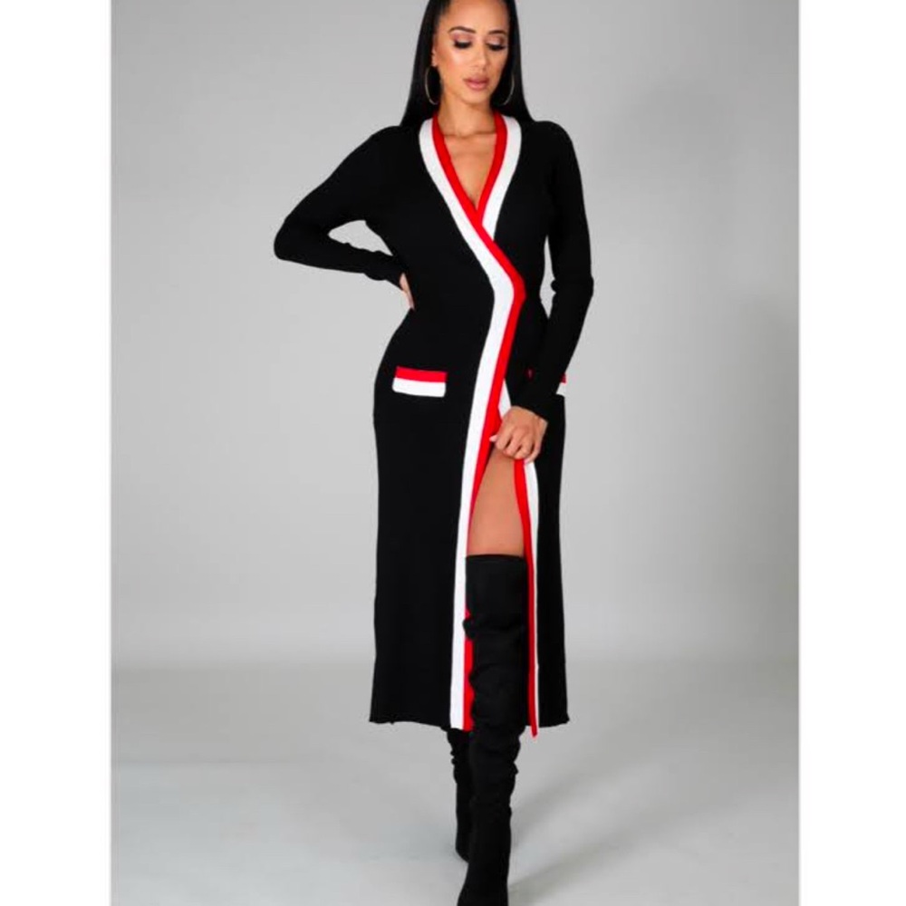 NWOT Long Wrap Around Cardigan